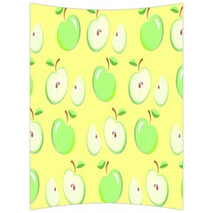 Apple Pattern Green Yellow Back Support Cushion by artworkshop
