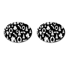  Card Christmas Decembera Cufflinks (Oval)