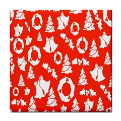 Orange Background Card Christmas  Tile Coaster by artworkshop