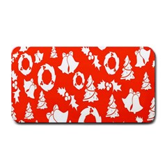 Orange Background Card Christmas  Medium Bar Mats by artworkshop