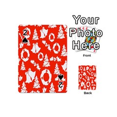 Orange Background Card Christmas  Playing Cards 54 Designs (mini) by artworkshop