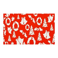 Orange Background Card Christmas  Banner And Sign 5  X 3 