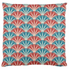 Seamless-patter-peacock Large Flano Cushion Case (one Side)