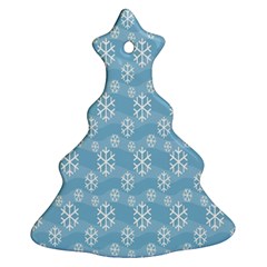 Snowflakes, White Blue Ornament (christmas Tree) 