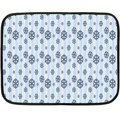 Snowflakes-seamless Double Sided Fleece Blanket (mini)  by nateshop