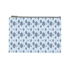 Snowflakes-seamless Cosmetic Bag (large)