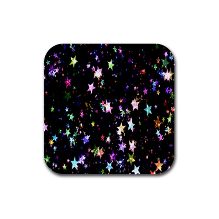 Stars Galaxi Rubber Square Coaster (4 pack)