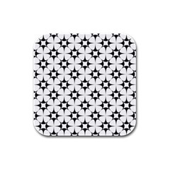 Star-white Triangle Rubber Square Coaster (4 pack)