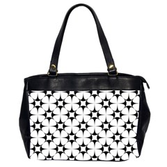 Star-white Triangle Oversize Office Handbag (2 Sides)