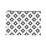 Star-white Triangle Cosmetic Bag (Large) Front