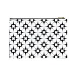 Star-white Triangle Cosmetic Bag (Large) Back