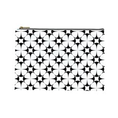 Star-white Triangle Cosmetic Bag (large)