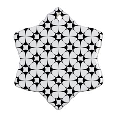 Star-white Triangle Snowflake Ornament (Two Sides)