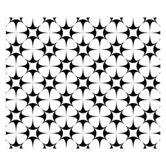 Star-white Triangle Double Sided Flano Blanket (Small) 