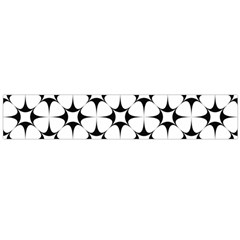 Star-white Triangle Large Flano Scarf 