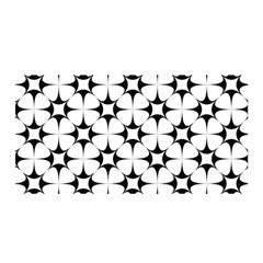 Star-white Triangle Satin Wrap 35  x 70 