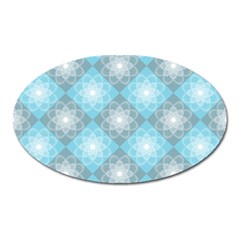 Triangle Blue Oval Magnet by nateshop