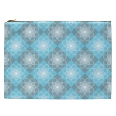 Triangle Blue Cosmetic Bag (xxl)