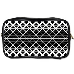 Triangle-black White Toiletries Bag (two Sides) by nateshop