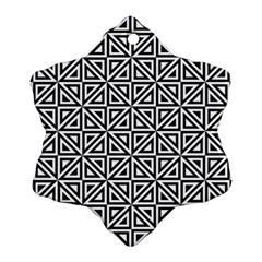 Triangle-black Ornament (snowflake) by nateshop