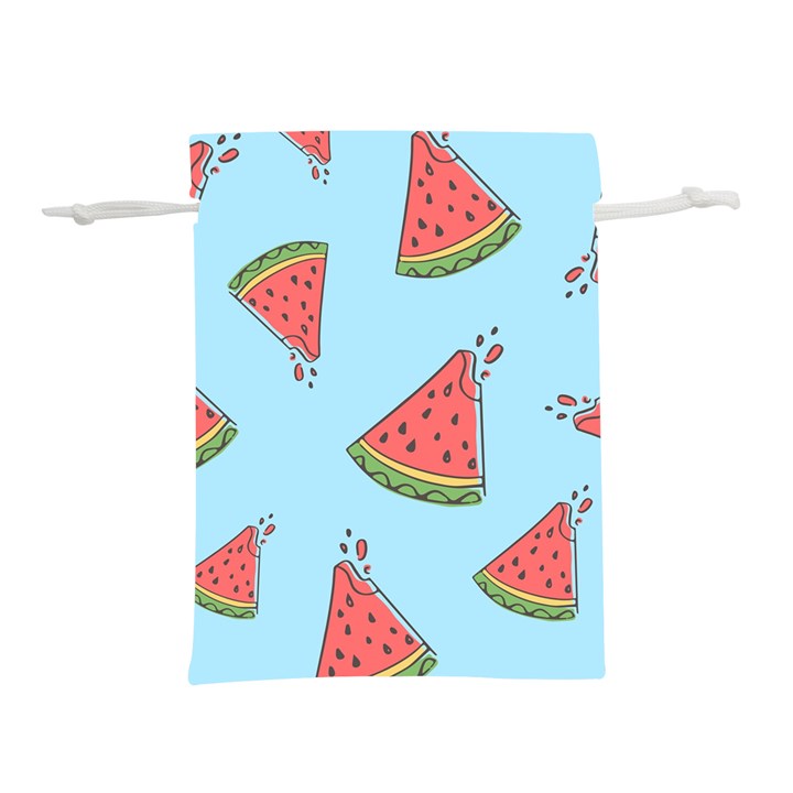 Watermelon-blue Lightweight Drawstring Pouch (L)