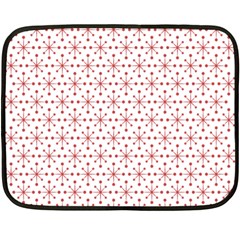 Pattern Christmas Pattern Red Stars Double Sided Fleece Blanket (mini)  by Sapixe