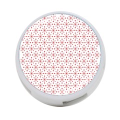 Pattern Christmas Pattern Red Stars 4-port Usb Hub (two Sides)