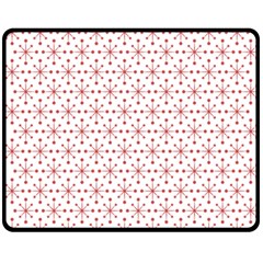 Pattern Christmas Pattern Red Stars Fleece Blanket (medium) 