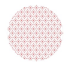 Pattern Christmas Pattern Red Stars Mini Round Pill Box by Sapixe