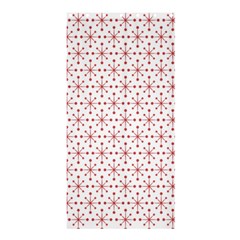 Pattern Christmas Pattern Red Stars Shower Curtain 36  X 72  (stall) 