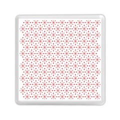 Pattern Christmas Pattern Red Stars Memory Card Reader (square)