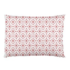 Pattern Christmas Pattern Red Stars Pillow Case (two Sides)