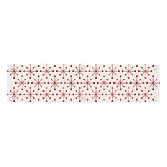 Pattern Christmas Pattern Red Stars Banner And Sign 4  X 1 