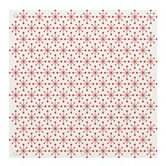 Pattern Christmas Pattern Red Stars Banner And Sign 4  X 4 