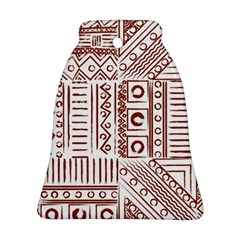 Tribal Pattern Vintage Texture Bell Ornament (two Sides) by Sapixe