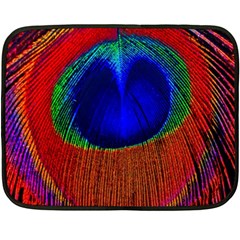 Peacock Plumage Fearher Bird Pattern Double Sided Fleece Blanket (mini)  by Sapixe