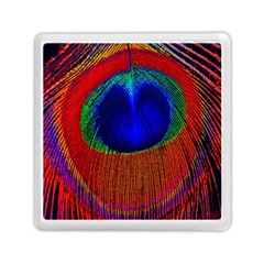 Peacock Plumage Fearher Bird Pattern Memory Card Reader (square)