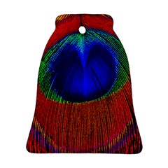 Peacock Plumage Fearher Bird Pattern Ornament (bell)