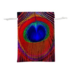 Peacock Plumage Fearher Bird Pattern Lightweight Drawstring Pouch (m) by Sapixe