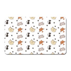 Cat Kitten Design Pattern Magnet (rectangular) by Sapixe