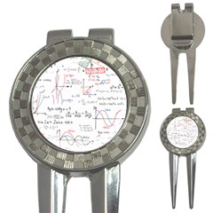 Math Formula Pattern 3-in-1 Golf Divots by Sapixe