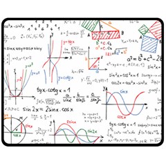 Math Formula Pattern Fleece Blanket (medium)  by Sapixe