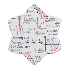 Math Formula Pattern Ornament (snowflake)