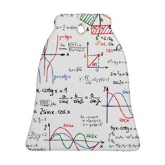 Math Formula Pattern Bell Ornament (two Sides)