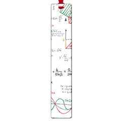 Math Formula Pattern Large Book Marks by Sapixe