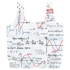 Math Formula Pattern Full Print Recycle Bag (xl) by Sapixe