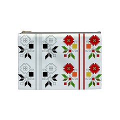 Vectors Bulgarian Folk Art Folk Art Cosmetic Bag (medium) by Sapixe