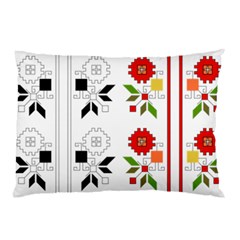 Vectors Bulgarian Folk Art Folk Art Pillow Case (two Sides)