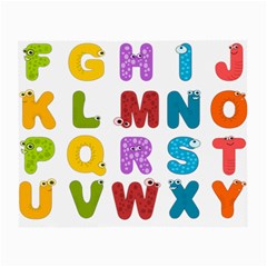 Vectors Alphabet Eyes Letters Funny Small Glasses Cloth (2 Sides)