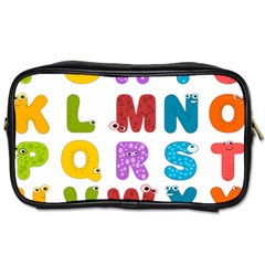 Vectors Alphabet Eyes Letters Funny Toiletries Bag (One Side)